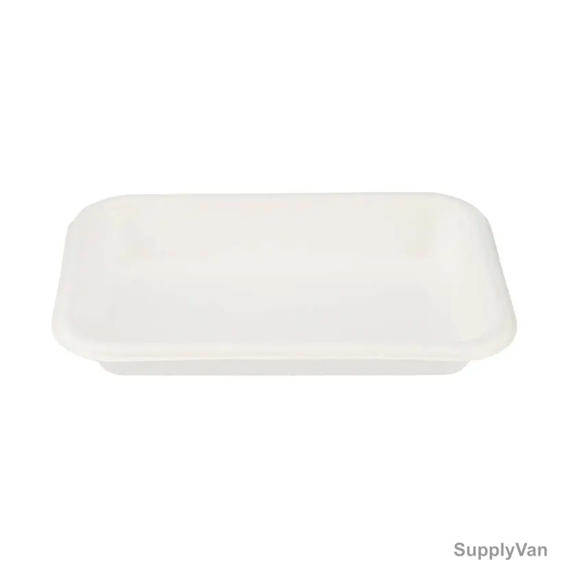 Bio-Degradable Multi-Purpose Rectangular Container, 16 Oz, White, 600 Pcs/Pack