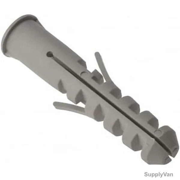 Robustline Wall Plug, Nylon, 8MM, Grey, 100 Pcs/Pack