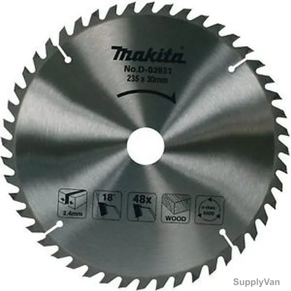 Makita Circular Saw Blade, D-03931, 235x30MM, 48 Teeth