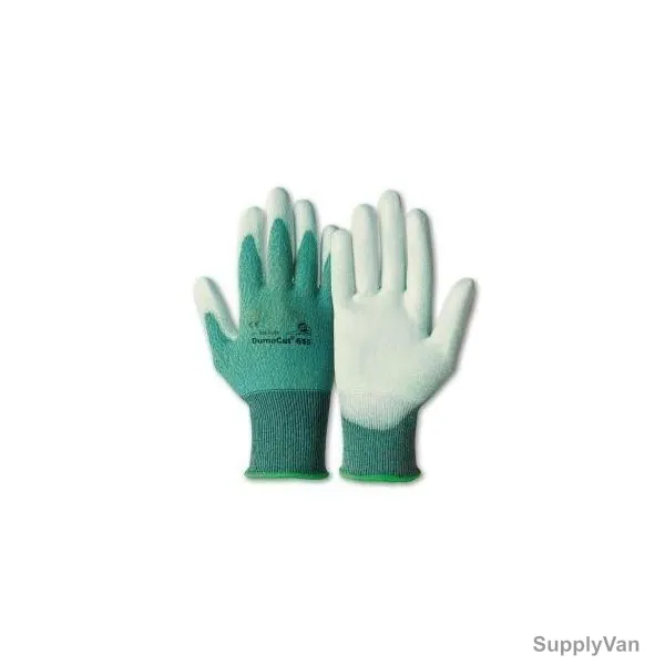 Honeywell Gloves, JVM, DumoCut, Size10, Green and White, PK20