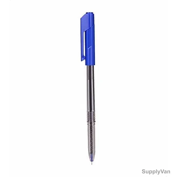 Deli Ball Point Pen With Low Viscosity Ink, EQ01030, 0.7MM, Blue, 50 Pcs/Pack — image 1