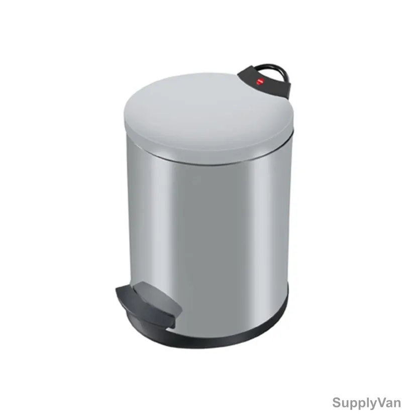Hailo Pedal Waste Bin, HLO-0513-119, Pedal Waste Bin T2 M, 11 Litres, Silver