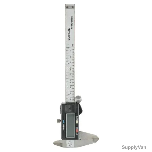 Digital Caliper, Range 0-150mm, Steel, Silver