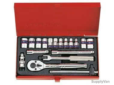 Kingtony Socket Wrench Set, 2519MR, 1/4 Inch, 18 Pcs/Set