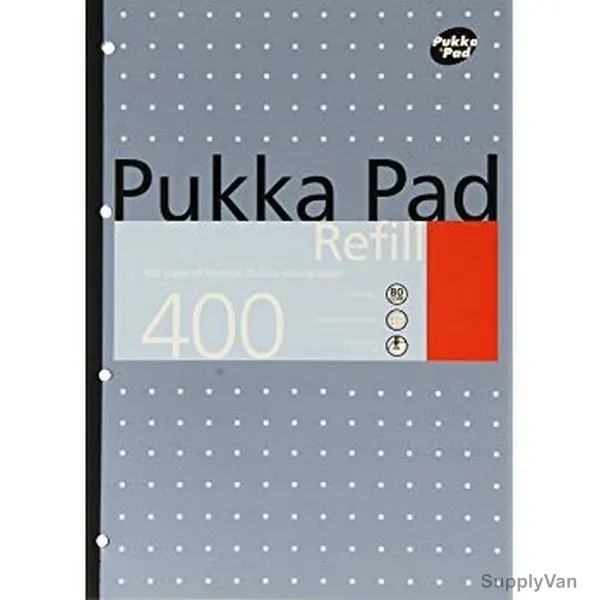 Pukka Plain Metallic Pad, REF-400, A4, 400 Pages, White