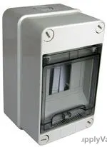 Gewiss Surface Mounted Enclosure, GW40001, IP55, 105x170x98mm, Light Grey
