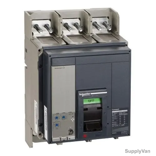 Schneider Electric Compact Circuit Breaker, 33466, NS800N, Micrologic 2.0, 3 Pole, 690VAC, 800A