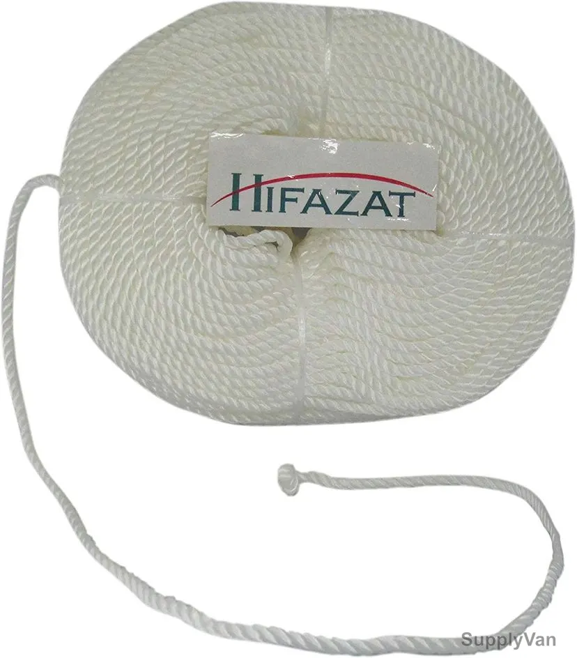 Hifazat Rope, SH-MR-W3100, Polypropylene, 3MM x 91.44 Mtrs, White