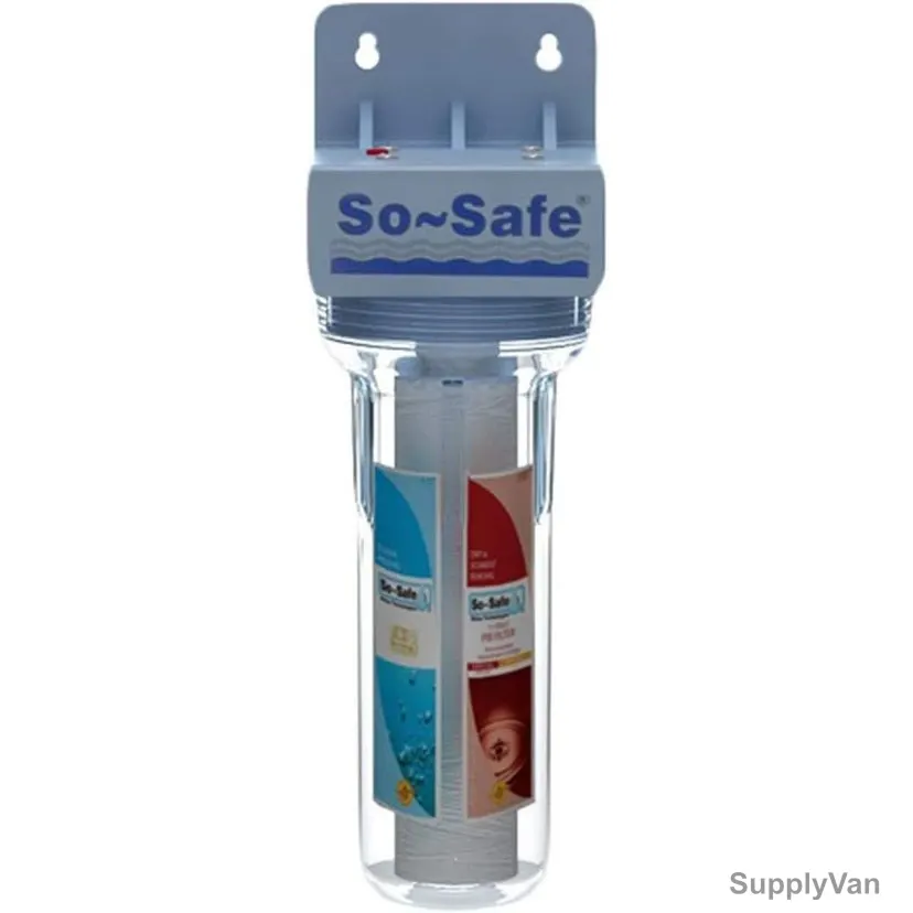 So-Safe In-line Ecoline Single Water Filter, FHEC101E, Polypropylene, 10 Inch Length