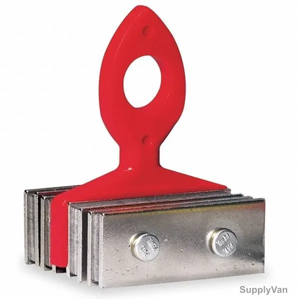 Salisbury Blanket Magnetic Button, MB6, Red/Silver