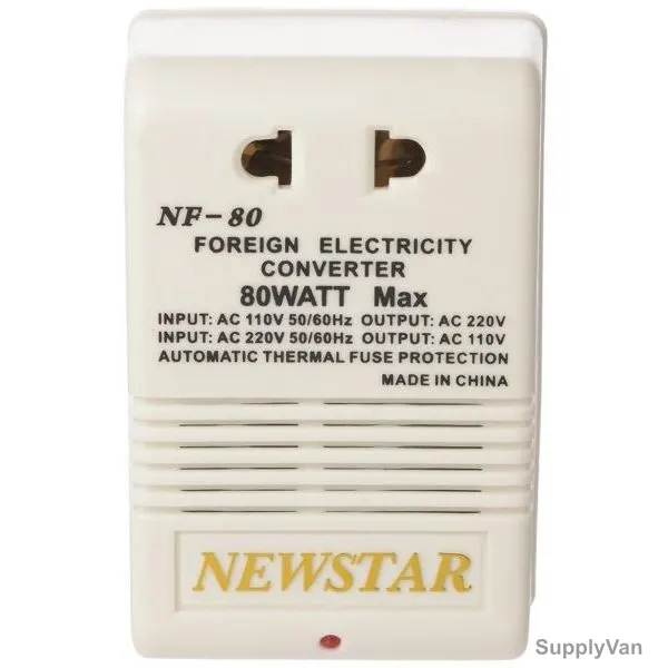 Newstar AC to AC Converter, NF-80, 110V-220V, White