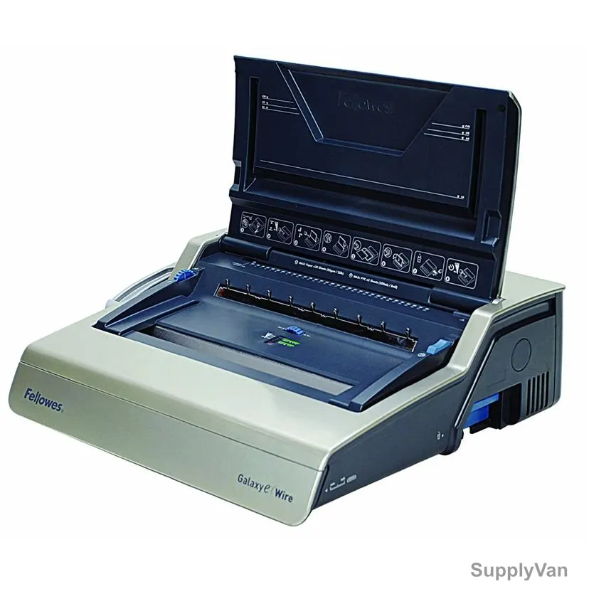 Fellowes Electric Wire Binding Machine, 5622401, Galaxy-E Wire, 130 Sheets, Grey