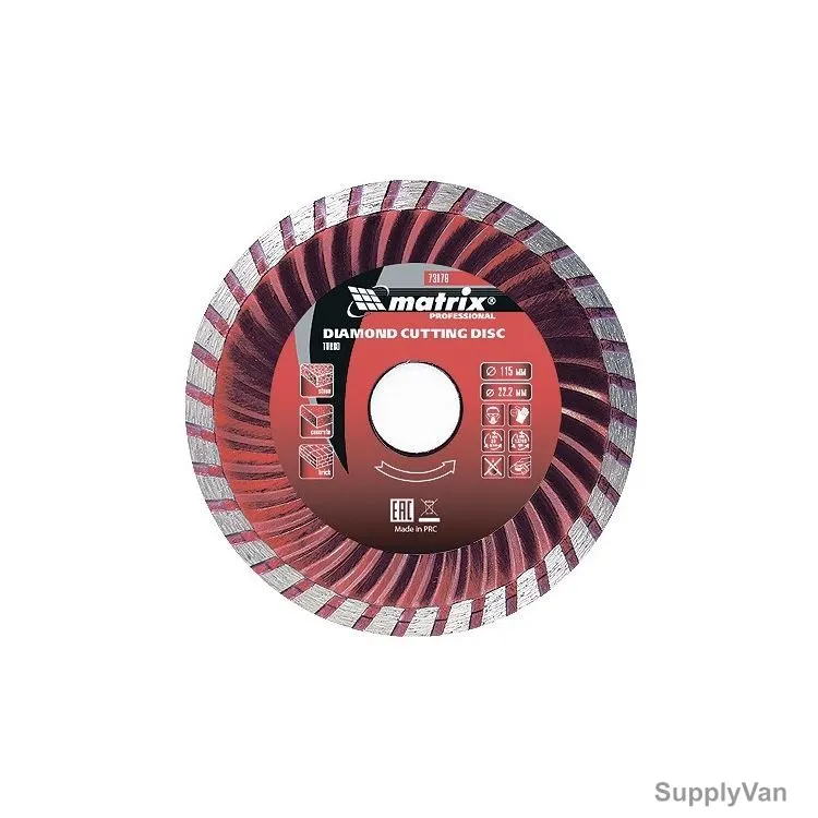 Mtx Turbo Diamond Cutting Disc, 731799, Dry, 125MM