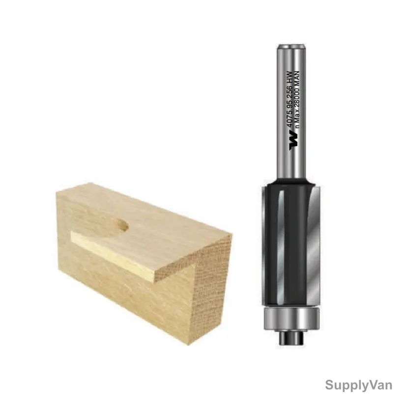 Witox Trimming Router Bit W/ Ball Bearing, 4075.12.256, TC, 12.7 x 38MM — image 1