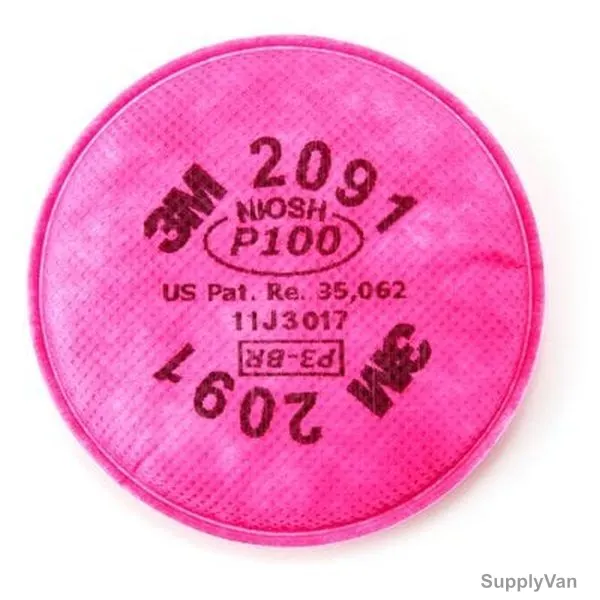 3M Particulate Filter, 2091-07000, P100 Series, 4.3 Inch, Pink — image 1