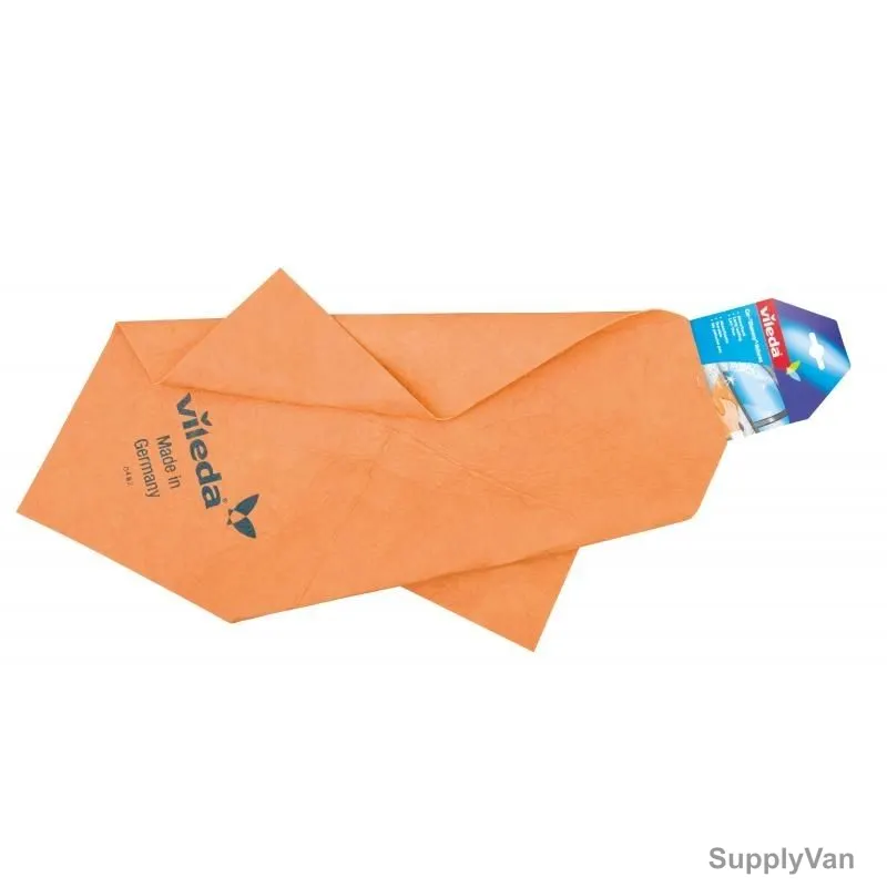 Vileda Car Cleaning Cloth, VLDW70137, Shammy, Orange