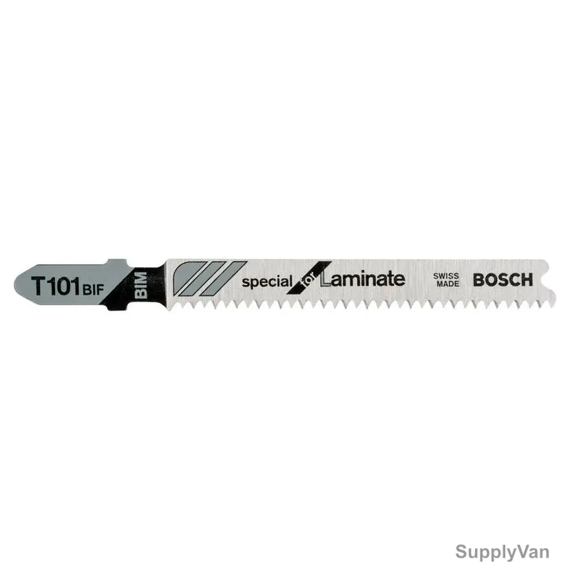 Bosch T 101 BIF Laminate Jigsaw Blade, 2608636431, Bi-Metal, 83MM Length, 5 Pcs/Pack
