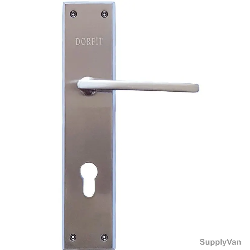 Dorfit Mortise Handle, Beta, Zinc/Stainless Steel, 10 Inch