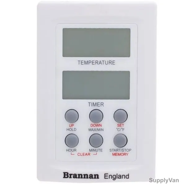 Brannan Digital Probe Thermometer, 38-660-0, w/ Timer