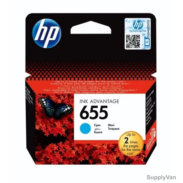 HP Original Ink Cartridge, CZ109AE, 655, Black