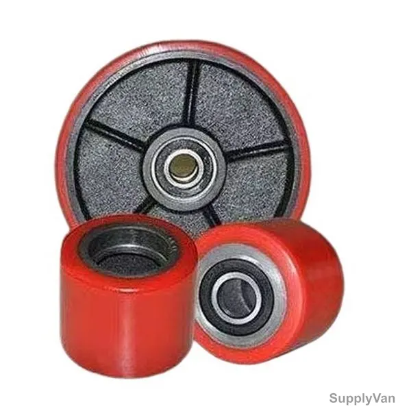Loha PU Wheels For Manual Pallet Truck, LMPSW, 50MM Inner Dia x 180MM Outer Dia