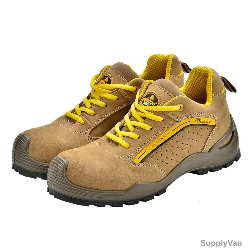 Safetoe Low Ankle Shoes, L-7296, Best Sport, S1 SRC, Genuine Leather, Size38, Camel — image 1