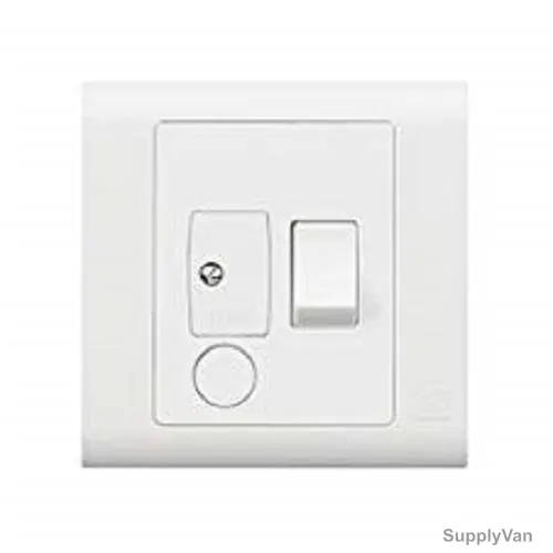 Mk Switched Fused Connection Unit, MV1040WHI, Essential, Polycarbonate, 1 Gang, 13A, White
