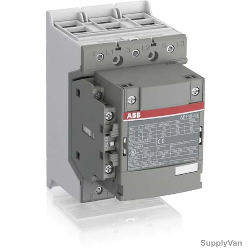 ABB Contactor, AF146-30-11-13, 3 Pole, 225A
