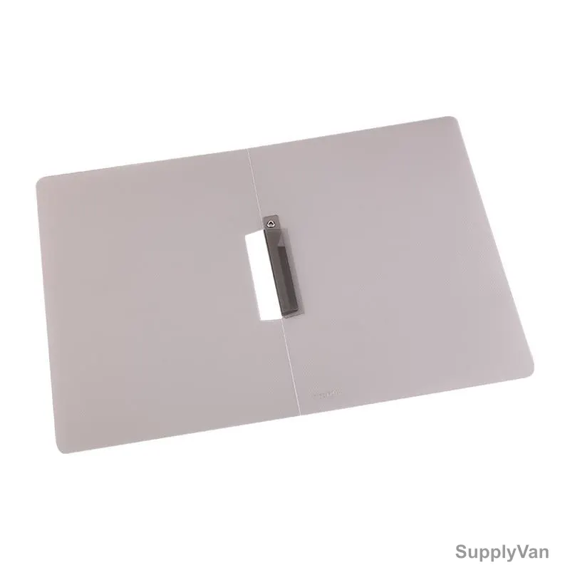Deli Swing Clip Report File, E5546, A4, 3 Pockets, Clear