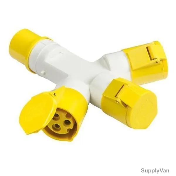 Uhcom 3 Way Socket And 3 Pin Plug, 110V, 16A