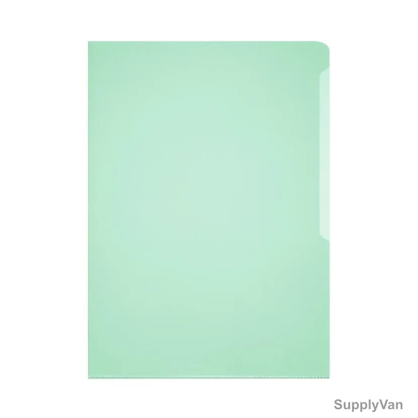 Durable Transparent File Folder, 233905, PVC, A4, Green, 50 Pcs/Box