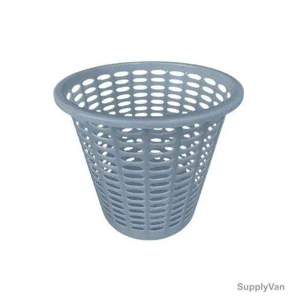 Akc Storage Basket, GB08, Plastic, Round, 27CM Height x 25CM Width, Grey
