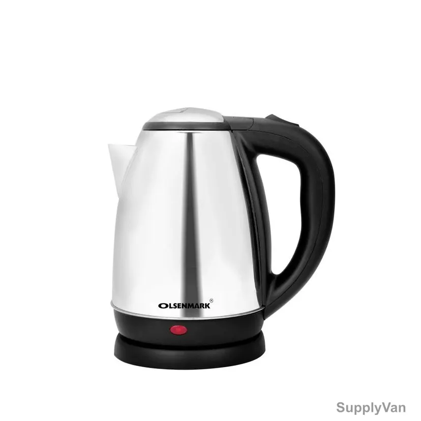 Olsenmark Electric Kettle, OMK2356, Stainless Steel, 1500W, 1.8 Ltrs, Silver/Black — image 1