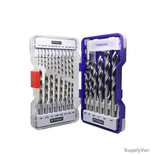 Tivoly HSS Drill Bit Set, 26 Pcs/Set