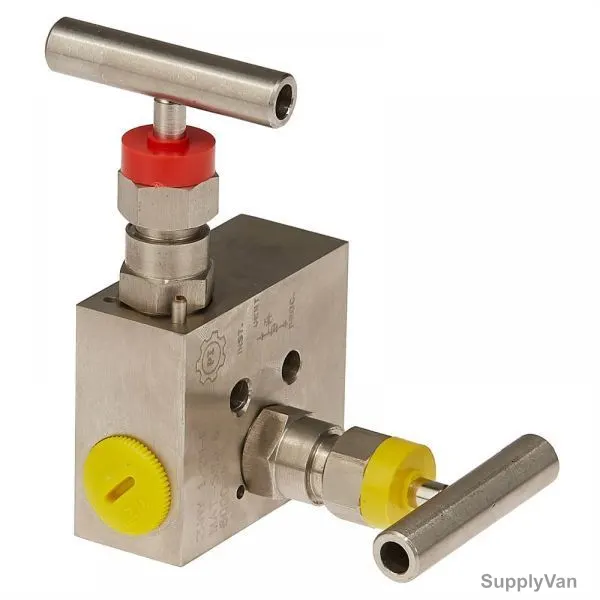 PI Controls Two Manifold Valve, PI-M102-B, 1/2 Inch, FNPT