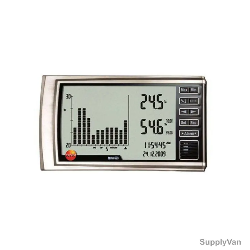 Testo Hygrometer With Histogram, 623, -10 to +60 Deg.C