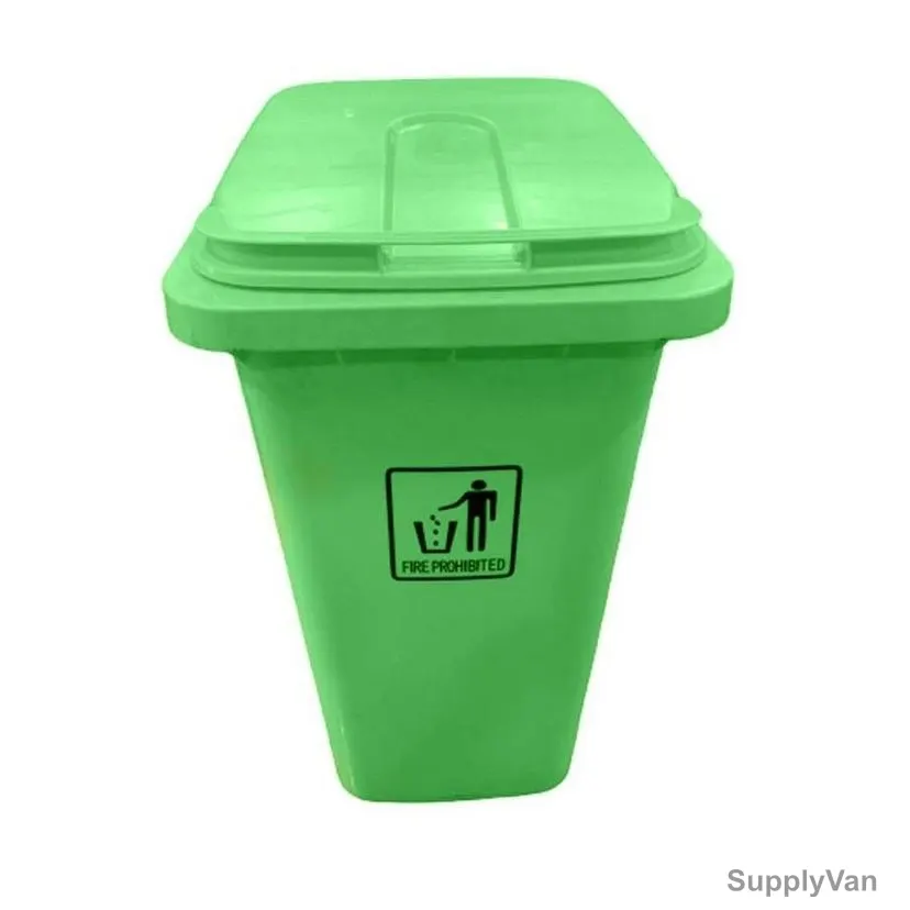 Akc Garbage Bin, GC04G-240, Plastic, 240 Ltrs, Green