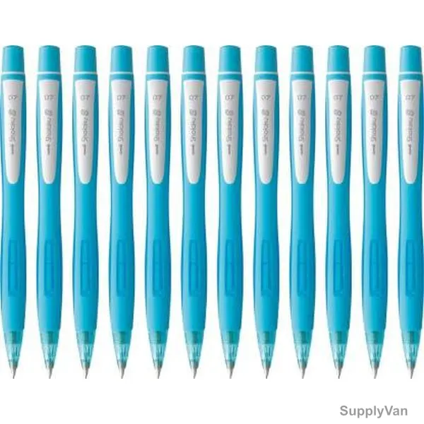 Uni-Ball Shalaku S Mechanical Pencil, M7-228-BEL, 0.7MM Tip Size, Light Blue, 12 Pcs/Pack