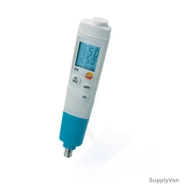 Testo pH Meter For Flexible Use, 206-pH3, 0 to 14 pH — image 1