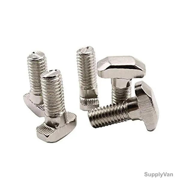 Extrusion T-Slot Bolt, 40 Series, Stainless Steel, M8 x 20MM, PK10