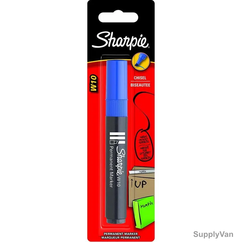 Sharpie W10 Permanent Marker, SP-S0192708, 5.0MM Tip Size, Blue