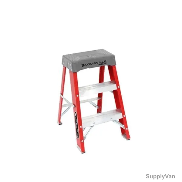 Louisville Step Stool Ladder, FS1502, Fiberglass, 2 Sides, 2 Foot, 136 Kg Weight Capacity  — image 1