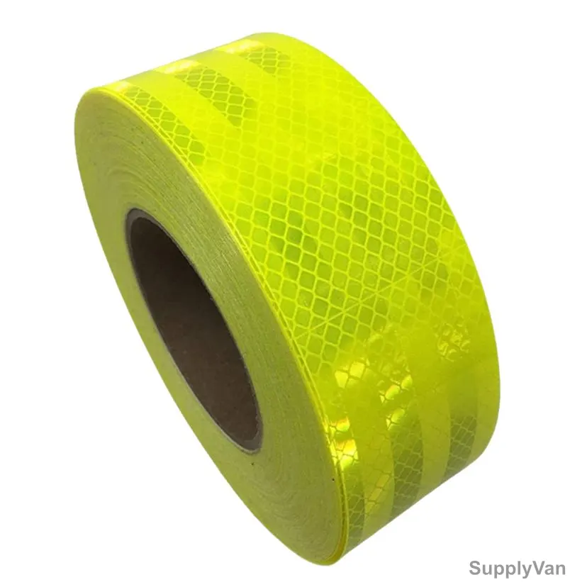 Fluorescent Reflective Tape, 72MM Width x 50 Mtrs Length, Green