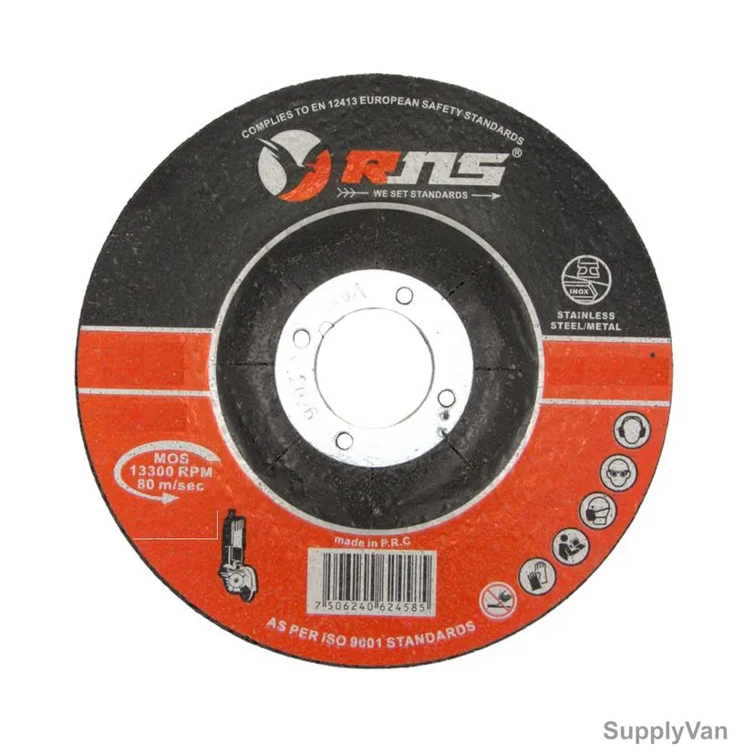 Rns Standard Metal Cutting Disc, 3MM Thk, 22.23MM Bore Dia x 230MM Disc Dia, 20 Pcs/Pack