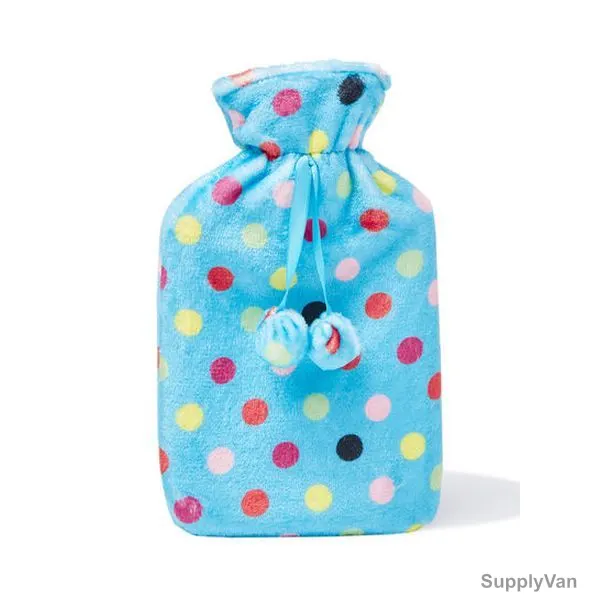 3W Fleece Cover Hot Water Bottle, 3W FLC-CYN-0081, 1 Ltr, Cyan — image 1