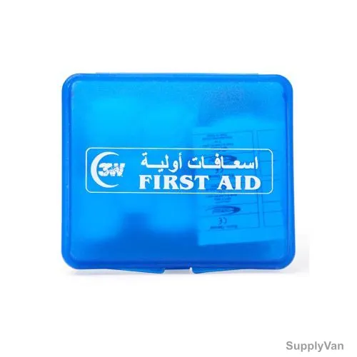 3W First Aid Box, 3W-065, Plastic, Blue — image 1