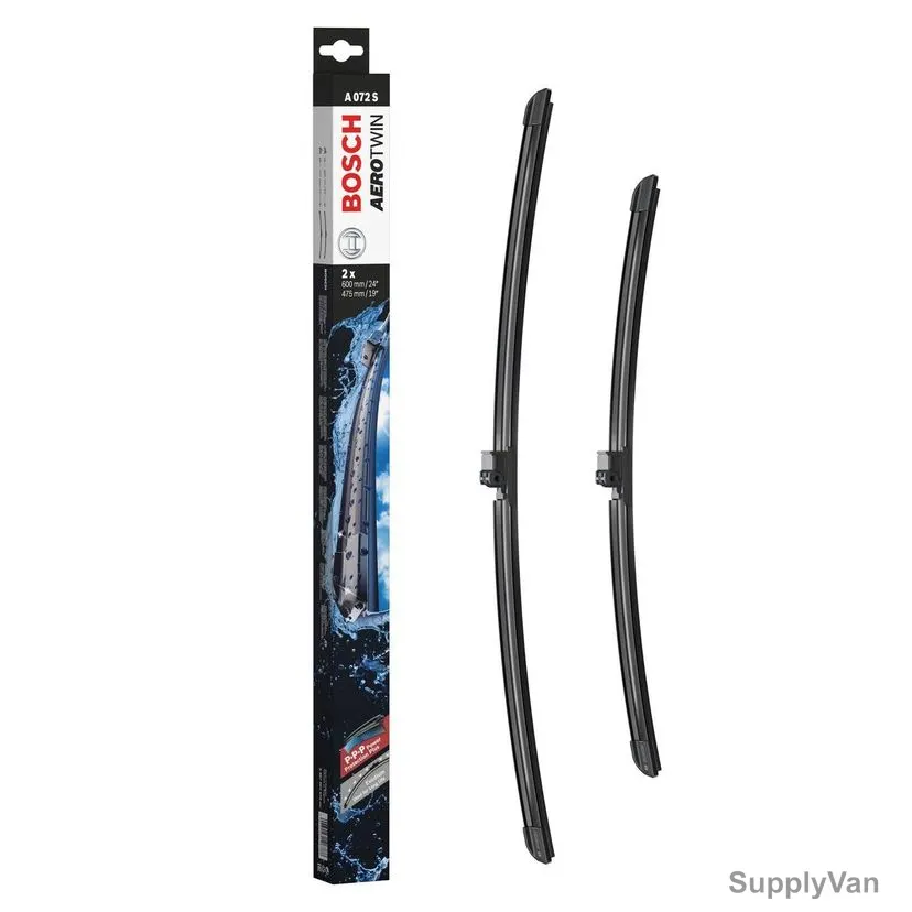 Bosch MB VW Flat Wiper Blade, 3397007215, Aerotwin, 26/24 Inch, 2 Pcs/Set