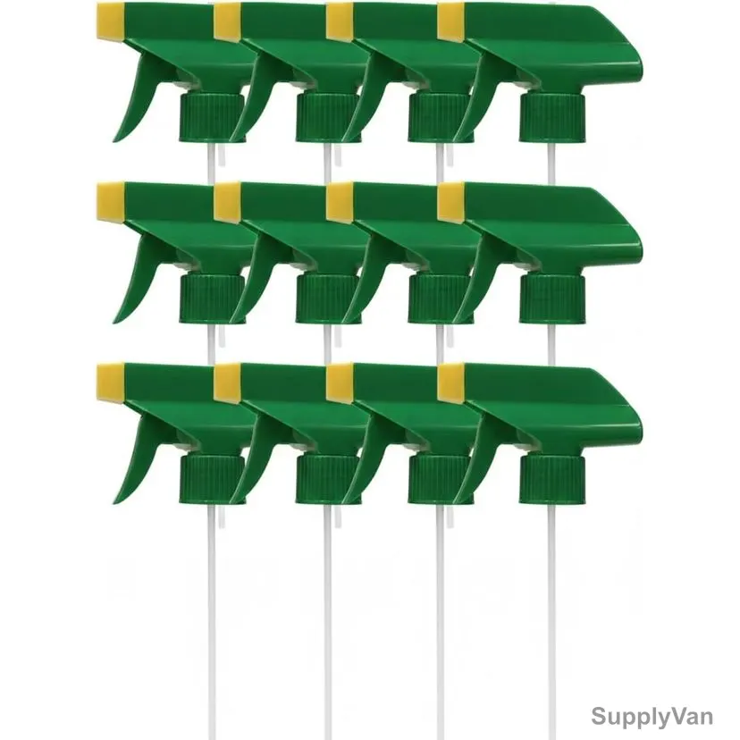 Swish Super Heavy Duty Professional Spray Bottle Trigger Head, Ts-28410, HDPE, Green, 12 Pcs/Pack