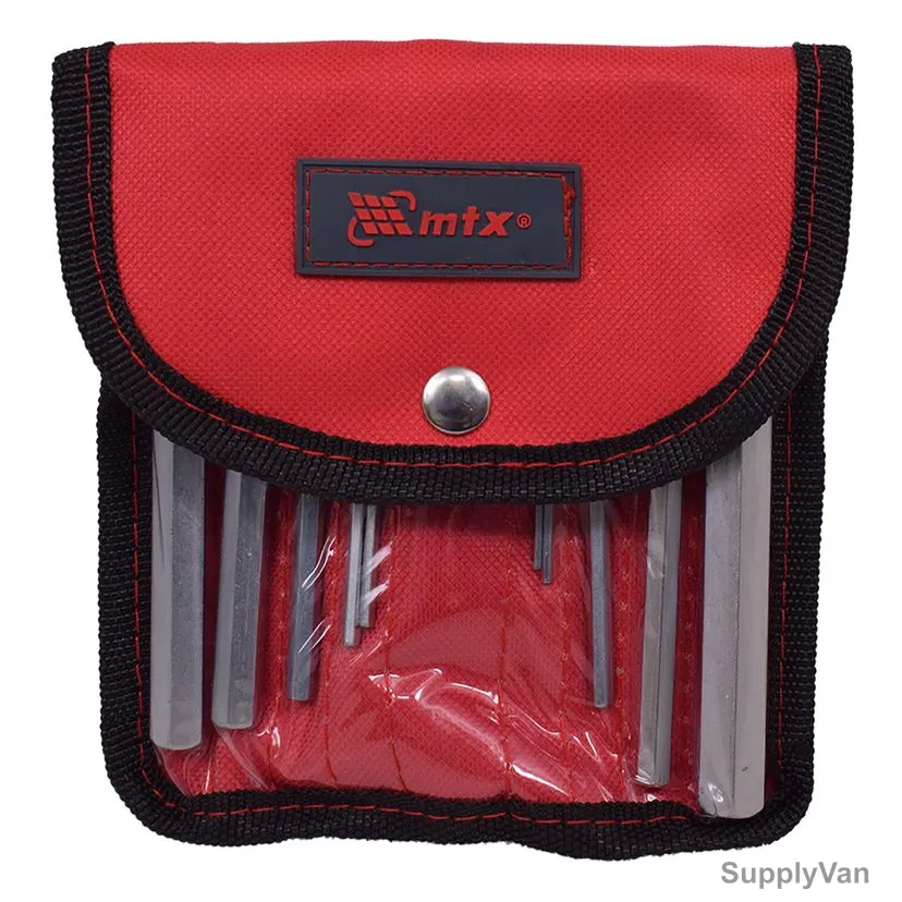 Mtx Hex Wrench Set, 123099, CrV Steel, Satin Finish, 1.5 to 12MM, 10 Pcs/Set