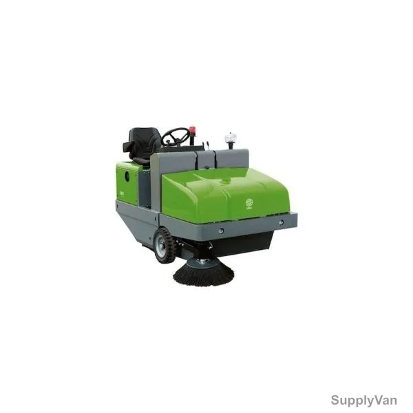 IPC Lombardini Engine Diesel Operated Ride On Sweeper, 161-D, 245 Litres, Green and Black